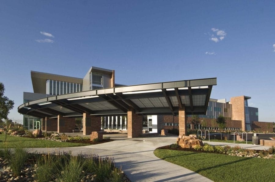 Front of Building with grass