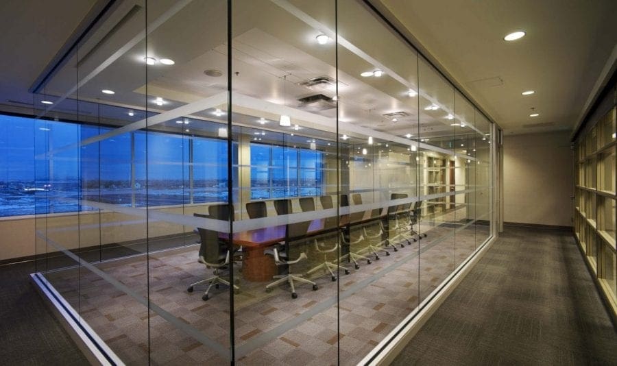 conferance room with glass