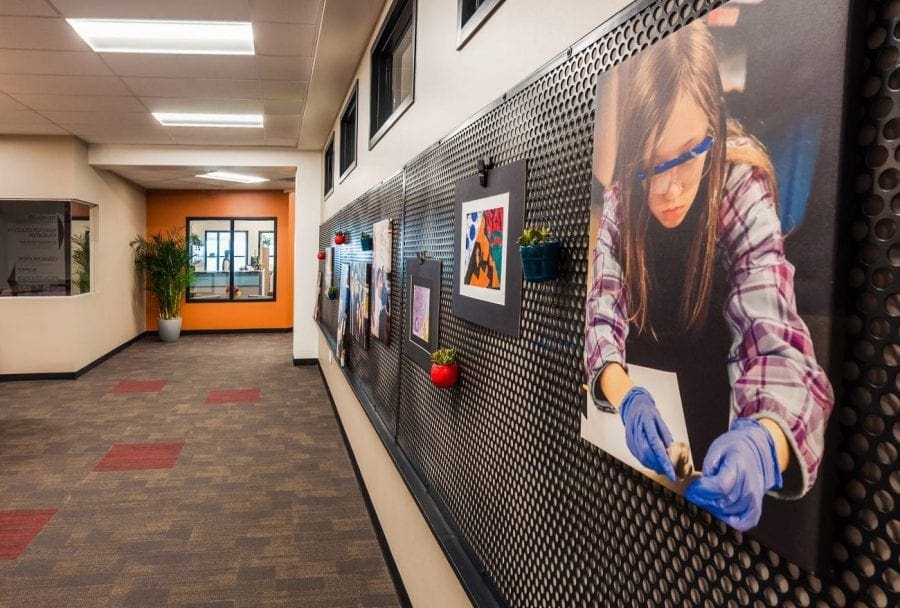 Wall with pictures