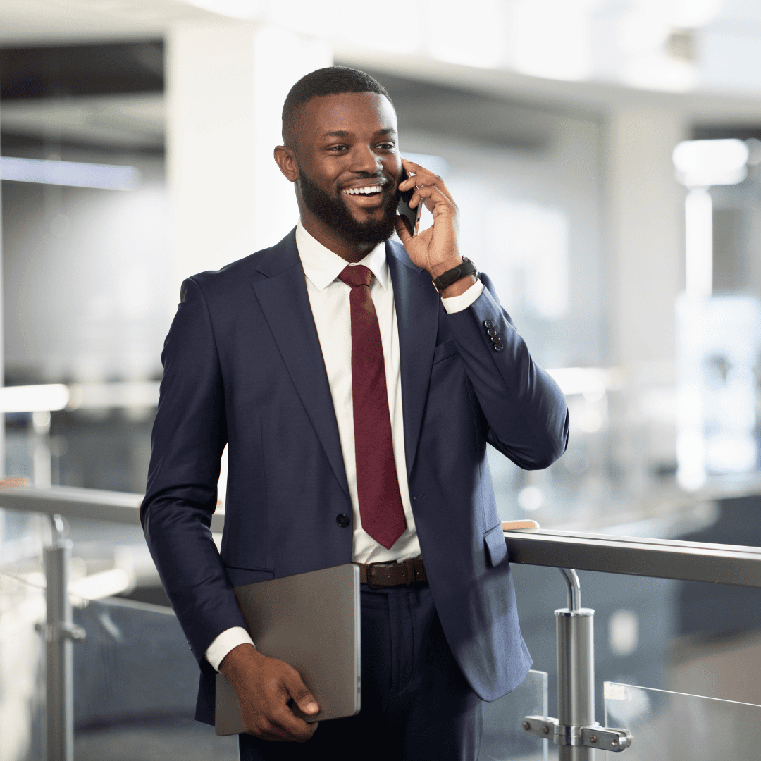 man talking on the phone
