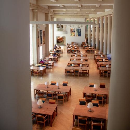 A historical education building's interior